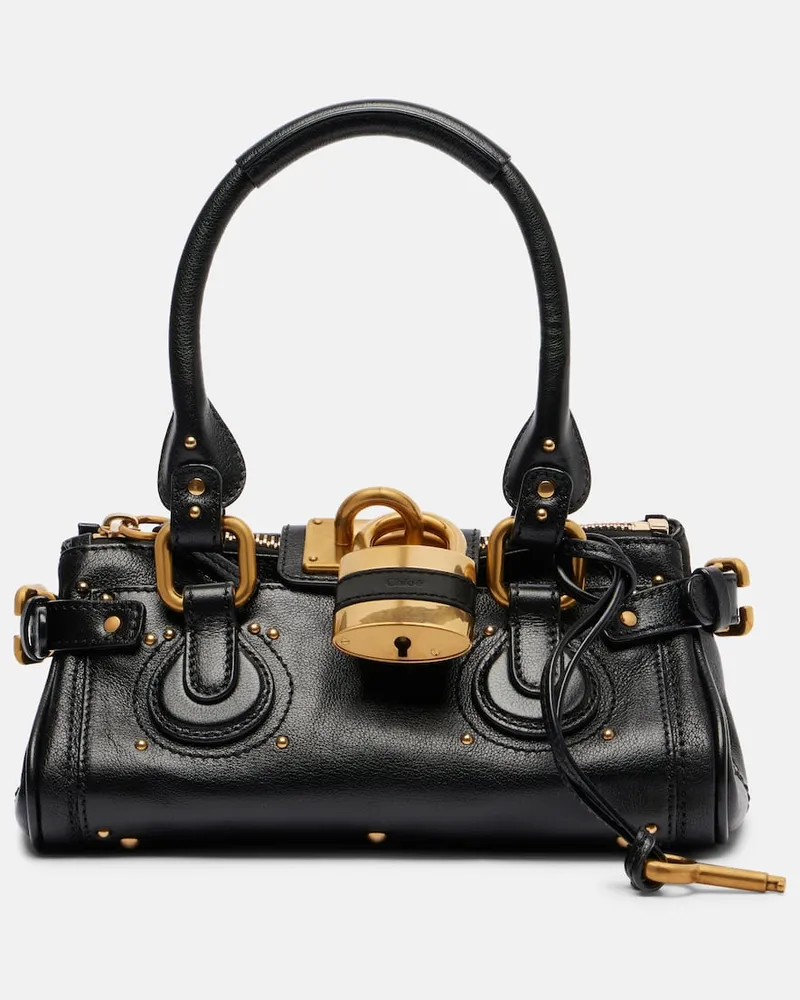 Chloé Chloé Schultertasche Paddington Small aus Leder Schwarz