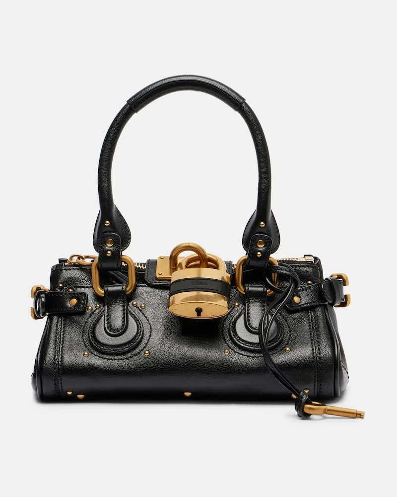Chloé Chloé Schultertasche Paddington Small aus Leder Schwarz