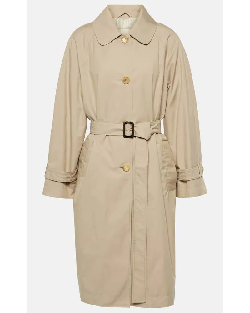 Max Mara The Cube Trenchcoat aus Twill Braun