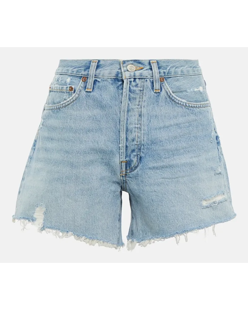 AGOLDE Mid-Rise Shorts Parker aus Denim Blau