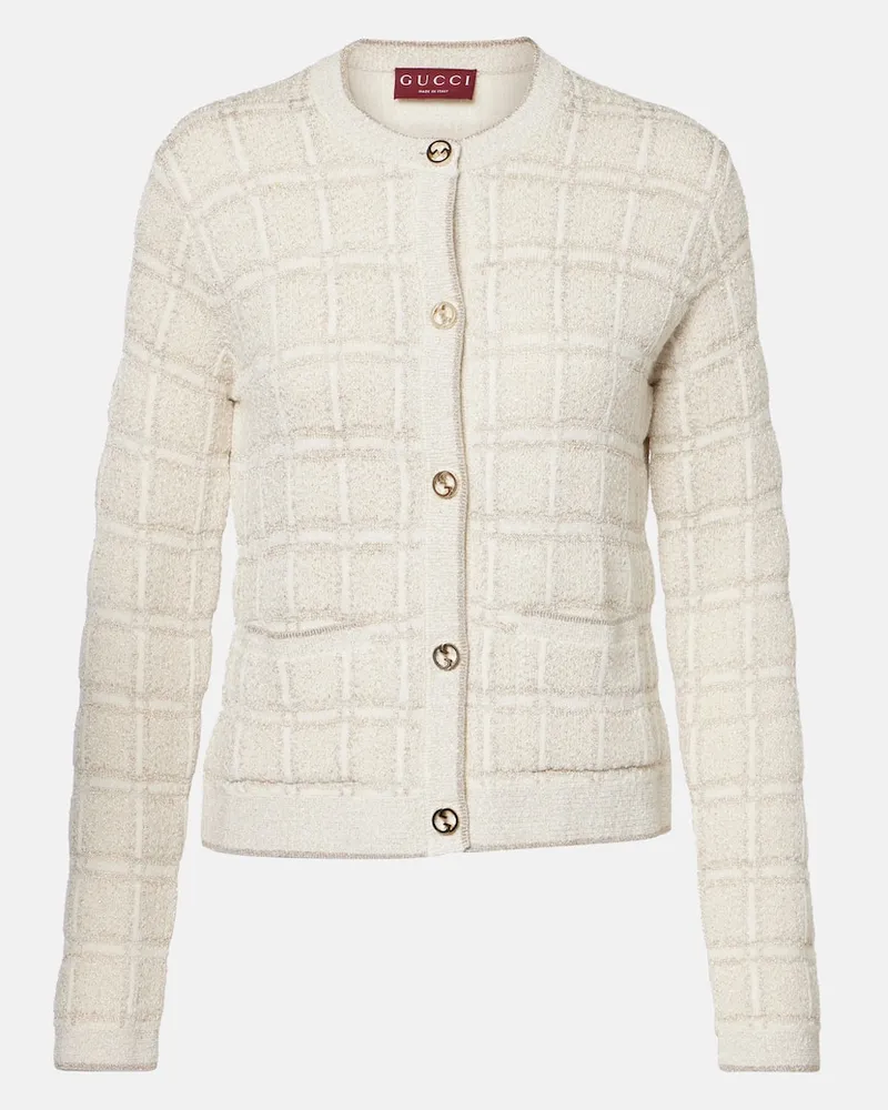 Gucci Jacke aus Jacquard Weiß