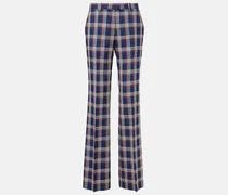 Weite High-Rise-Hose aus Wolle