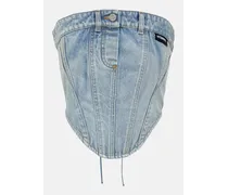 Korsett aus Baumwoll-Denim