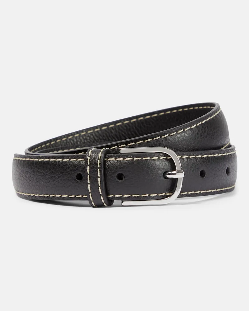 Totême Gürtel aus Leder Schwarz
