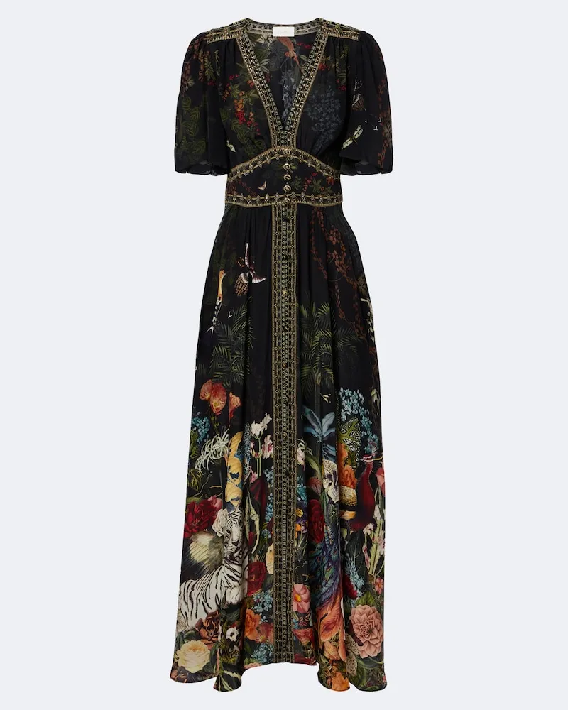 Camilla Keilsandalen Donna aus Leder Multicolor