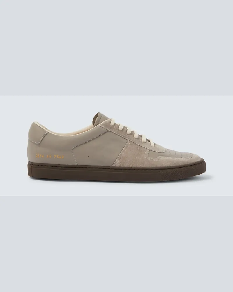 Common Projects Sneakers Achilles aus Leder mit Veloursleder Grau