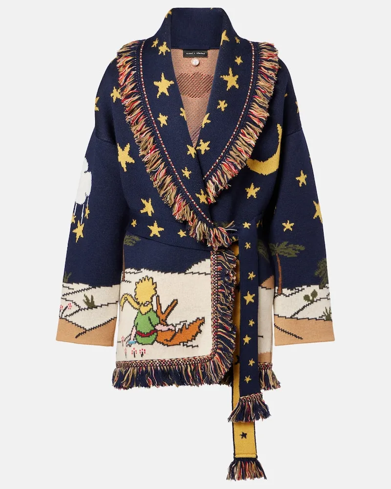 Alanui Cardigan TheÂ LittleÂ Prince aus Schurwolle Blau