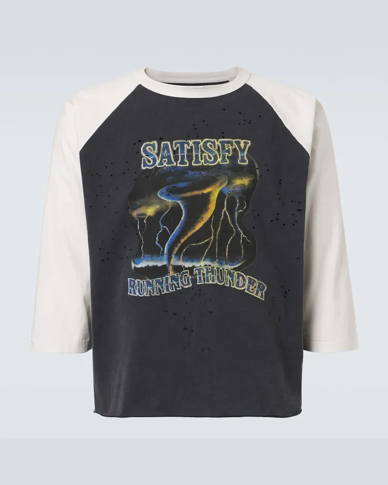 Satisfy Bedrucktes T-Shirt MothTech aus Baumwolle Multicolor