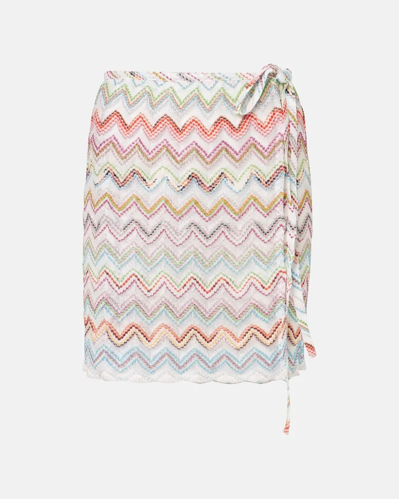 Missoni Pareo aus Häkelstrick Multicolor