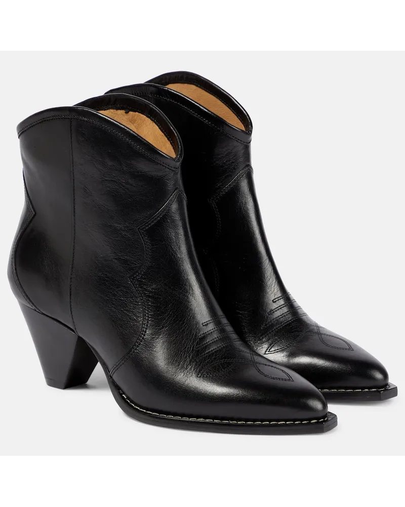 Isabel Marant Ankle Boots Darizo aus Leder Schwarz