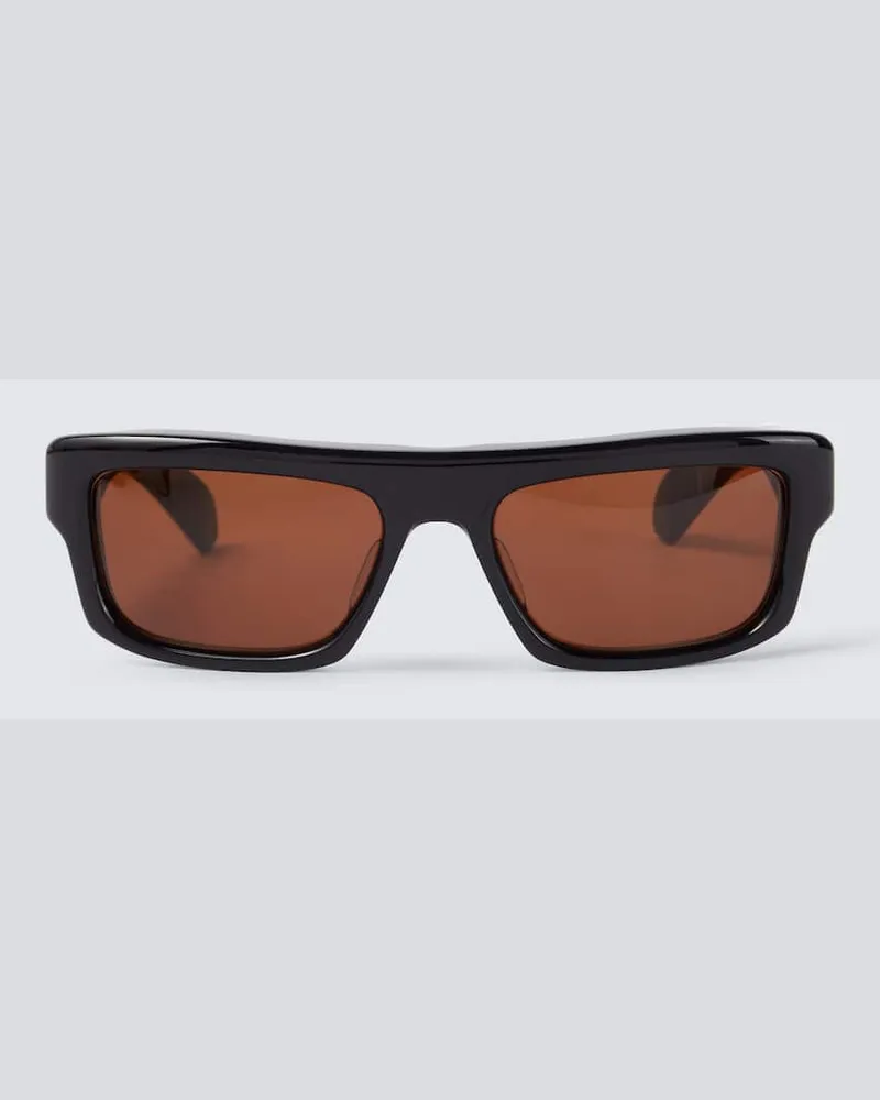 Jacques Marie Mage Eckige Sonnenbrille Cleavon 57 Schwarz