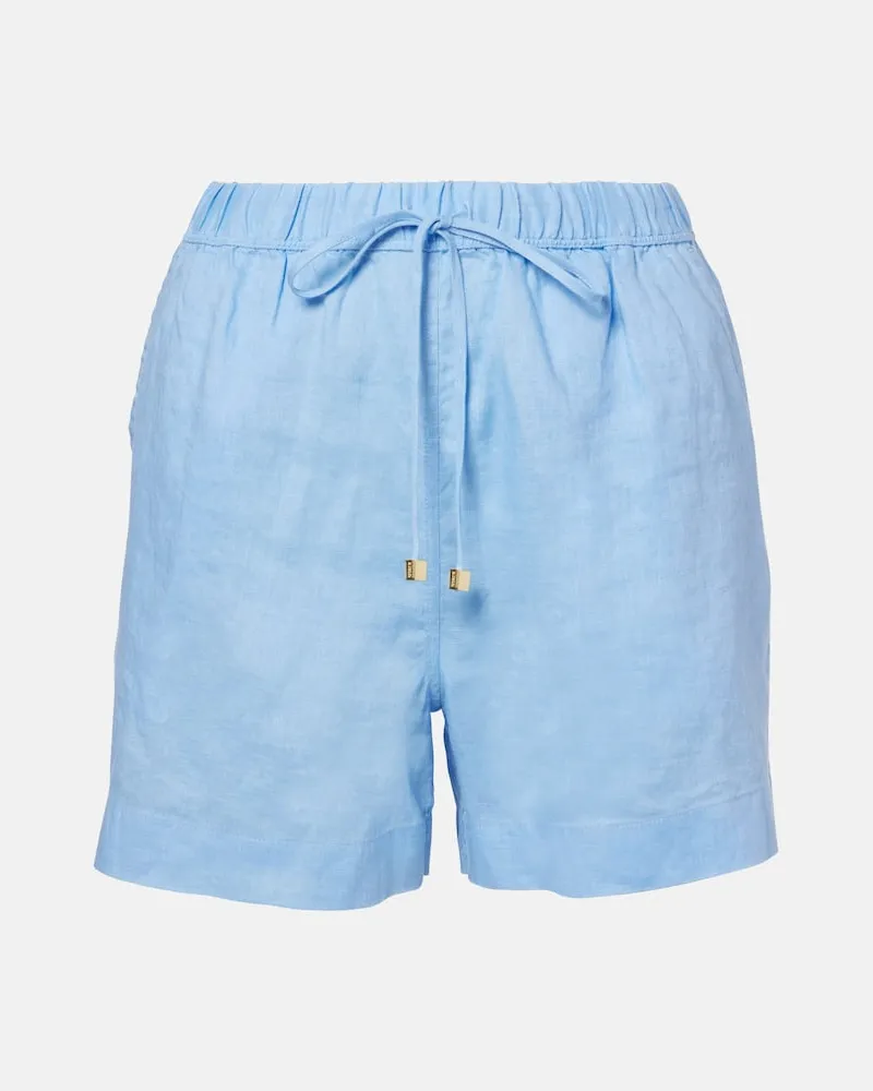 Heidi Klein Shorts aus Leinen Blau