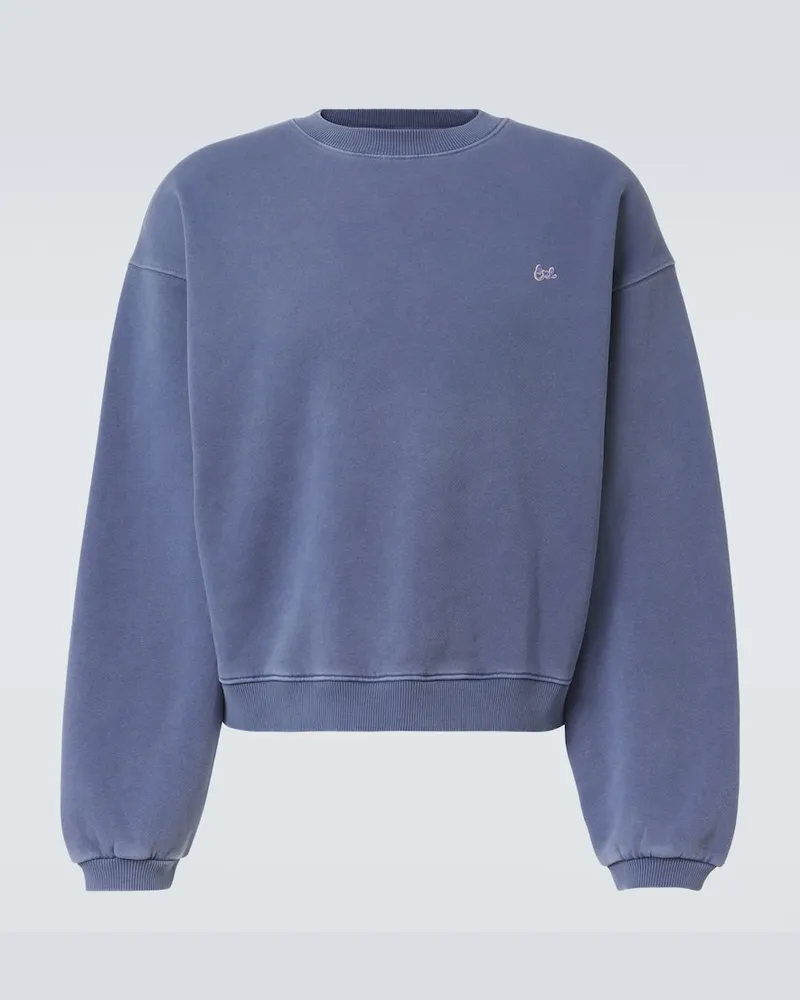 ERL Sweatshirt aus Baumwoll-Jersey Blau