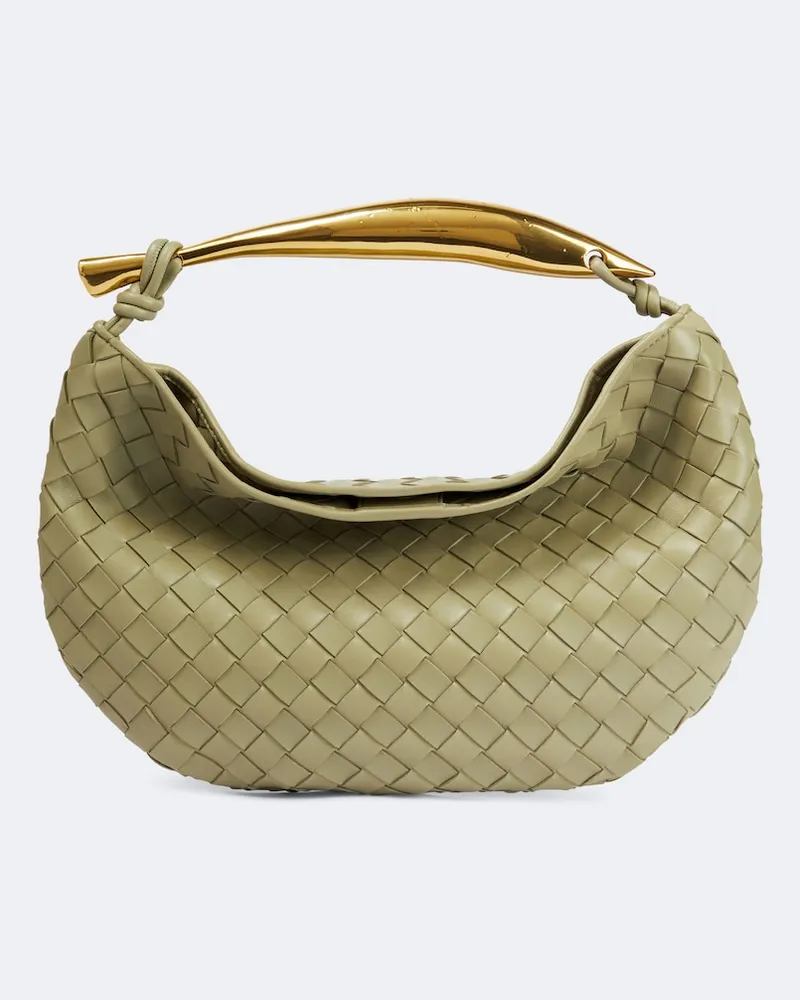 Bottega Veneta Tote Bag Sardine aus Leder Beige