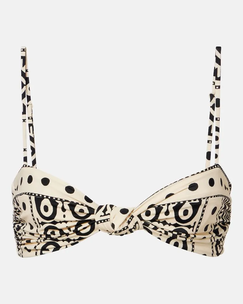 Johanna Ortiz Bikini-Oberteil Bandana Marina Beige