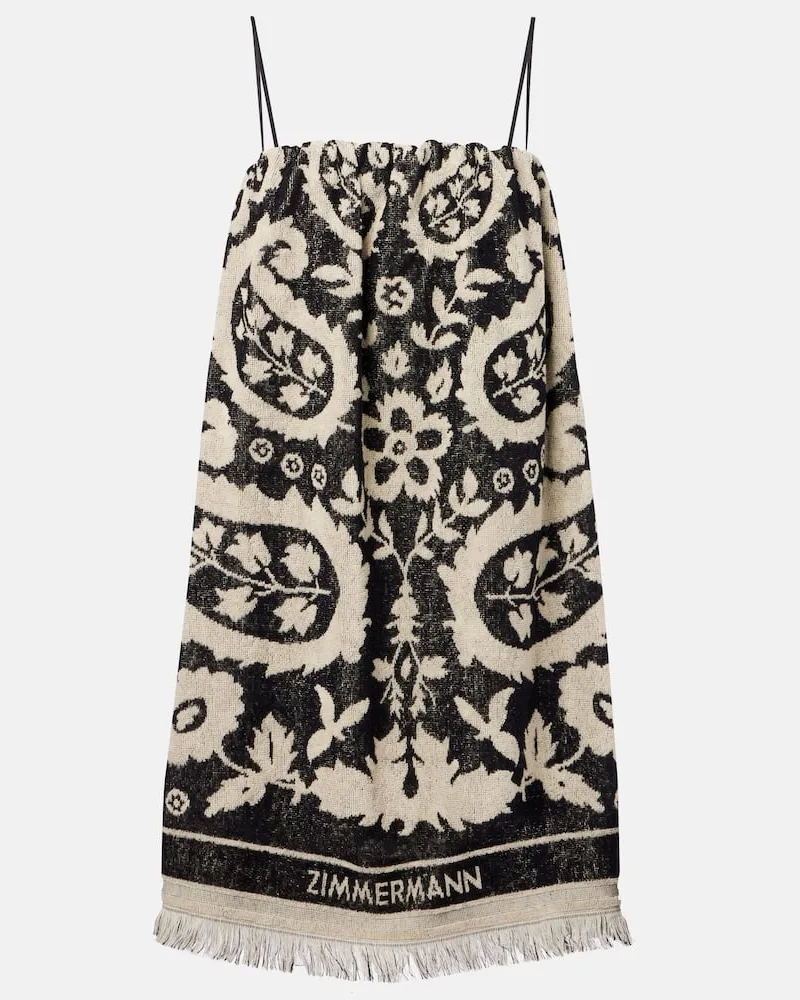 Zimmermann Minikleid Rhiannon aus Frottee Multicolor