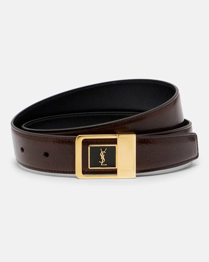 Saint Laurent Gürtel aus Leder Braun