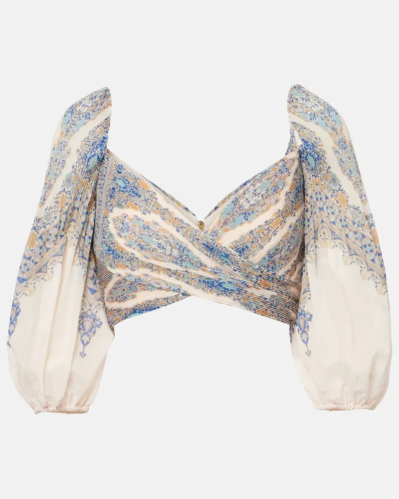 Zimmermann Cropped-Top Blau