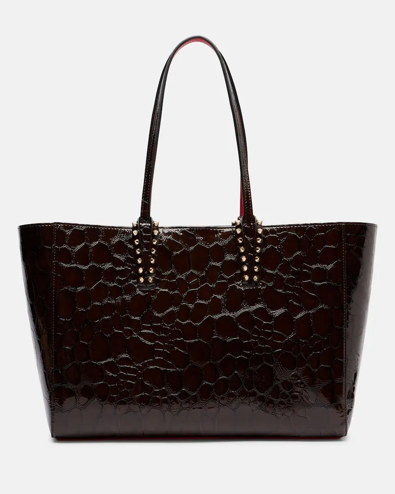 Christian Louboutin Tote Bag Cabata Medium aus Leder Braun
