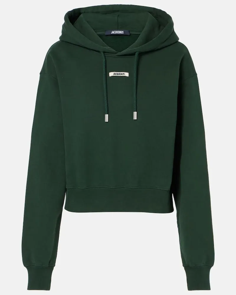 Jacquemus Hoodie Gros Grain aus Baumwolle Grün