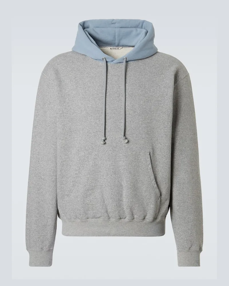 AURALEE Hoodie aus Baumwolle Grau