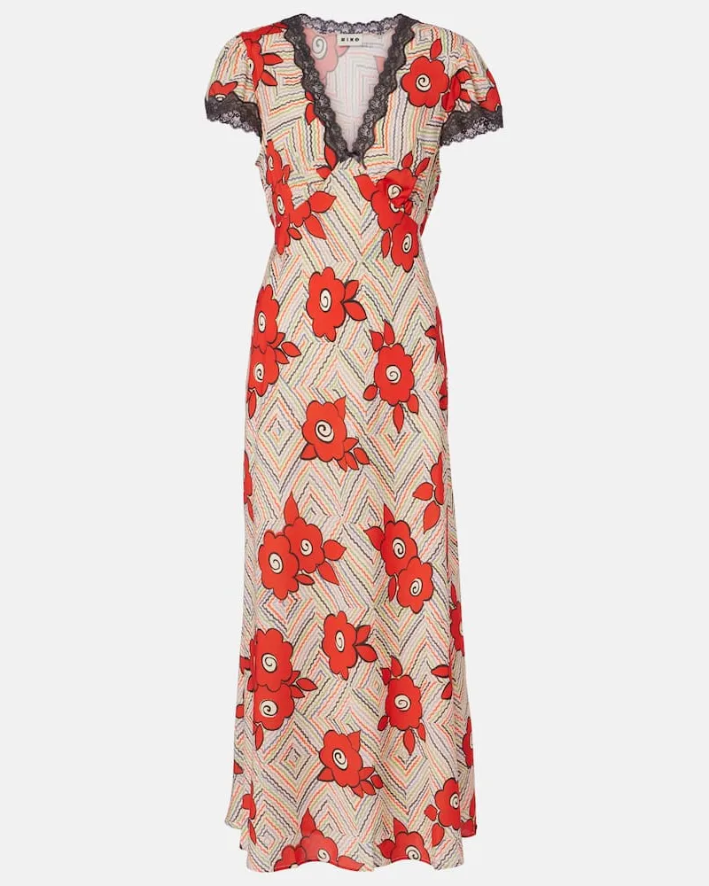 RIXO Midikleid Clarice Multicolor