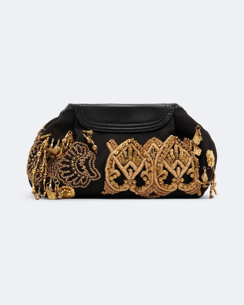 Dries van Noten Verzierte Crossbody Bag Small Schwarz