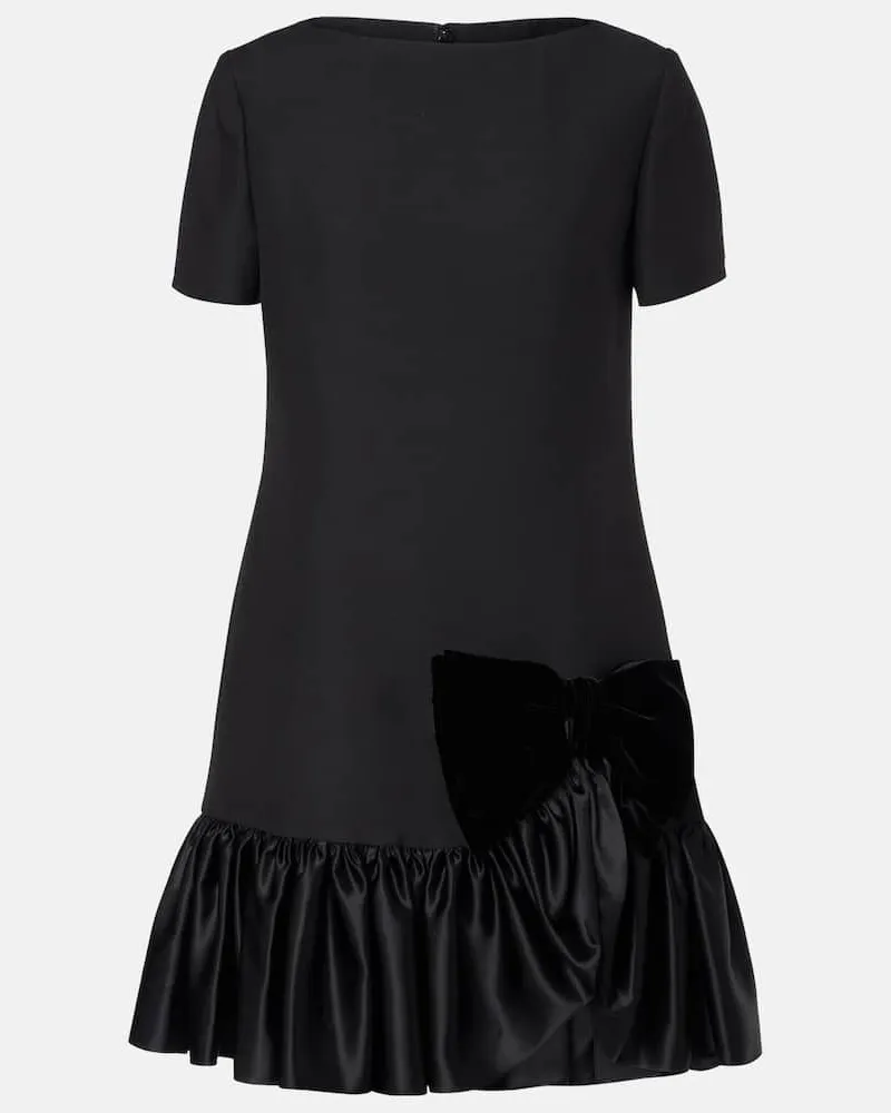 Valentino Garavani Minikleid aus Crepe Couture Schwarz