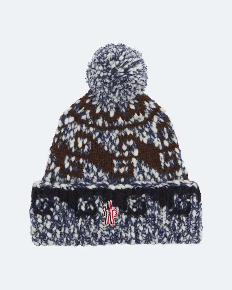 Moncler Mütze aus Strick Blau