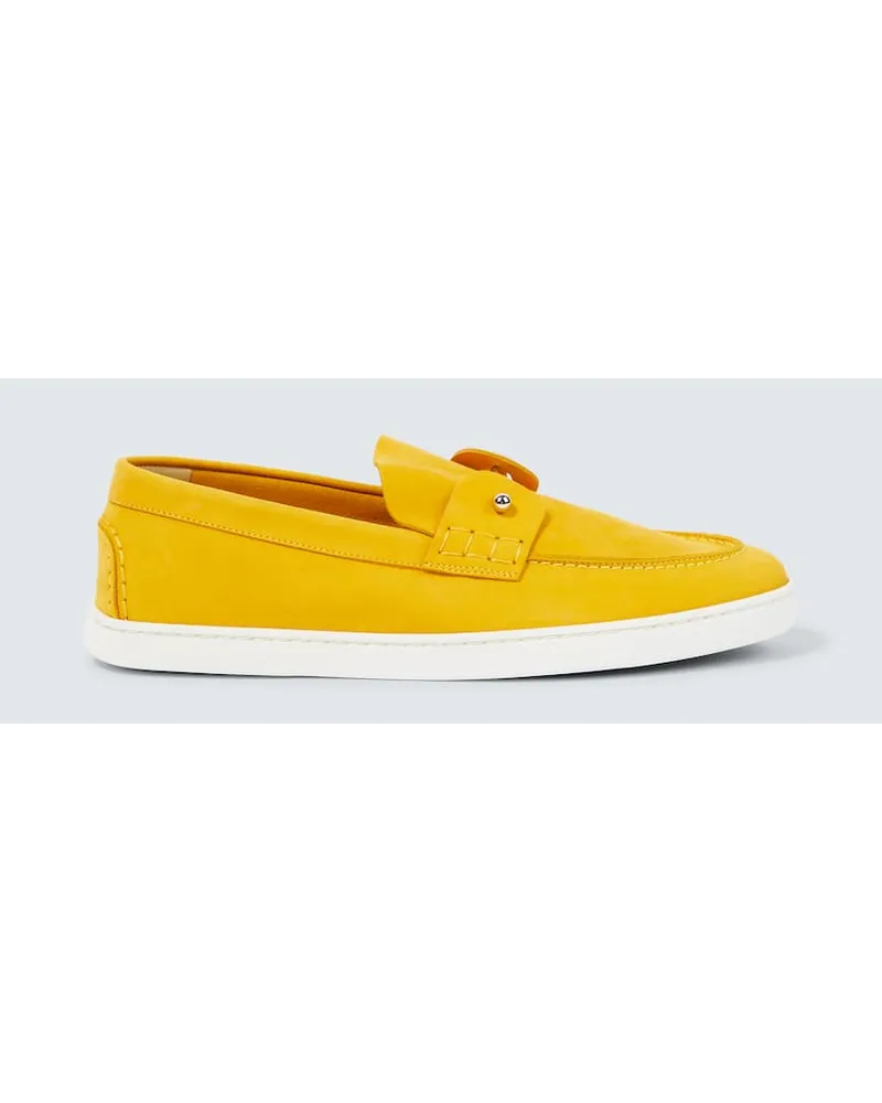 Christian Louboutin Slip-Ons Chambeliboat aus Leder Gelb