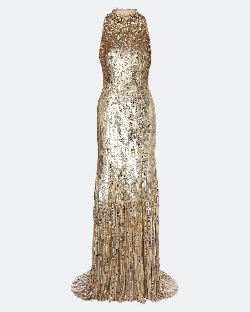 Jenny Packham Verzierte Robe Kimiko Gold