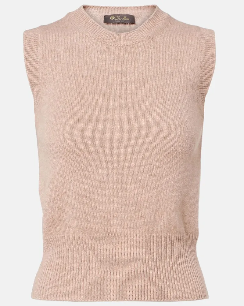 Loro Piana Pullunder aus Kaschmir und Seide Braun