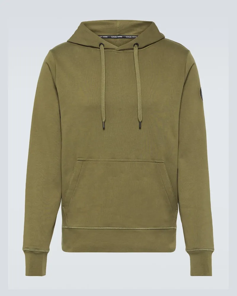 Canada Goose Hoodie Huron aus Baumwolle Gruen
