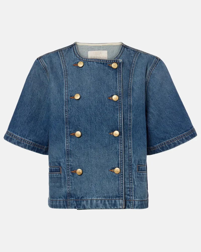 Ulla Johnson Top Serge aus Denim Blau