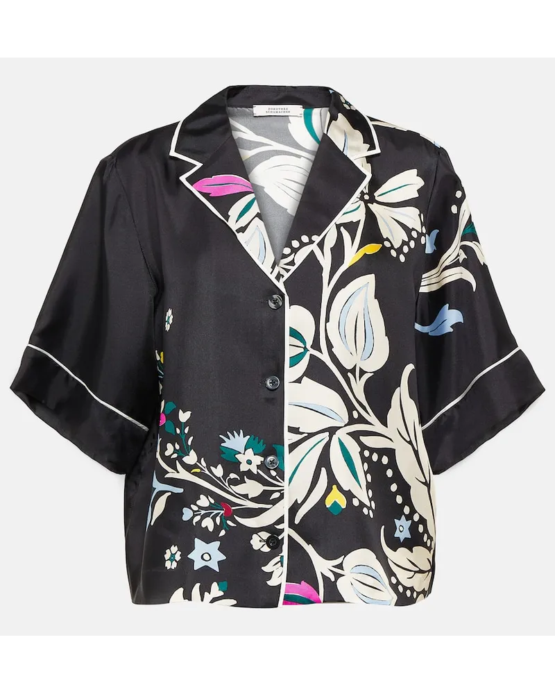 Dorothee Schumacher Bedrucktes Hemd aus Seide Multicolor