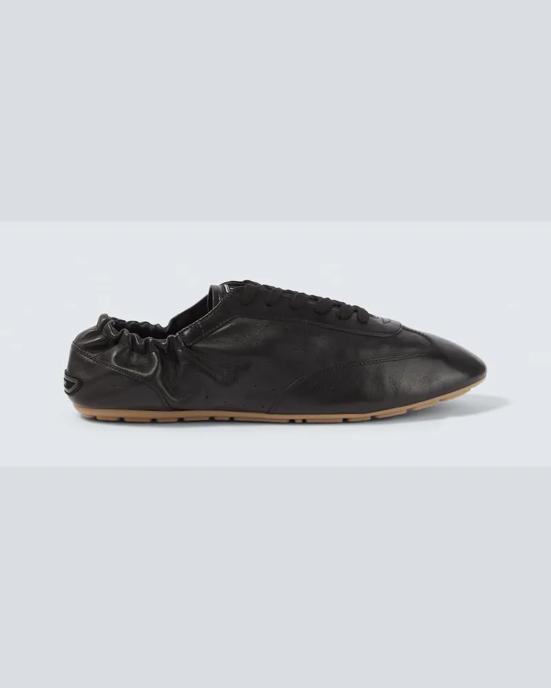 Saint Laurent Sneakers Lewis aus Leder Schwarz