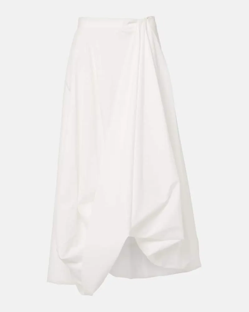 Brunello Cucinelli Maxirock aus einem Baumwollgemisch Neutral