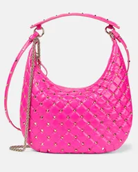 Valentino Garavani Schultertasche Rockstud Spike Small Pink