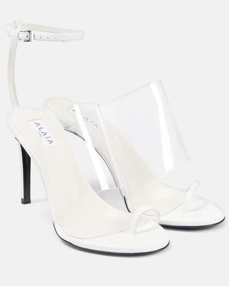 Alaïa Alaïa Sandalen Plexi 90 mit Leder Transparent