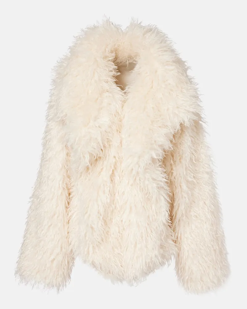 Norma Kamali Oversize-Mantel Weiß