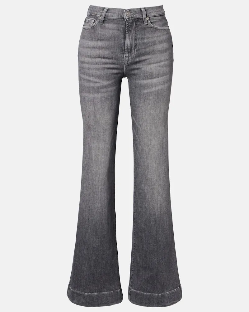 7 for all mankind High-Rise Flared Jeans Modern Dojo Grau