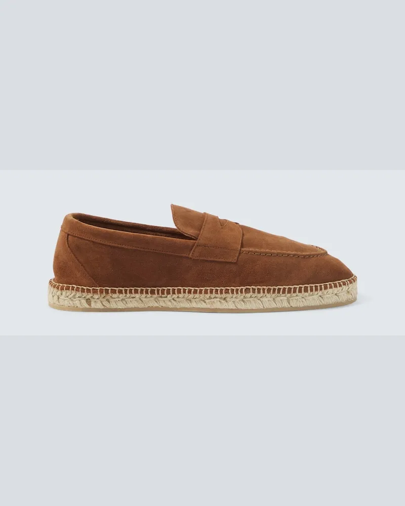 LARDINI Slip-Ons aus Veloursleder Braun