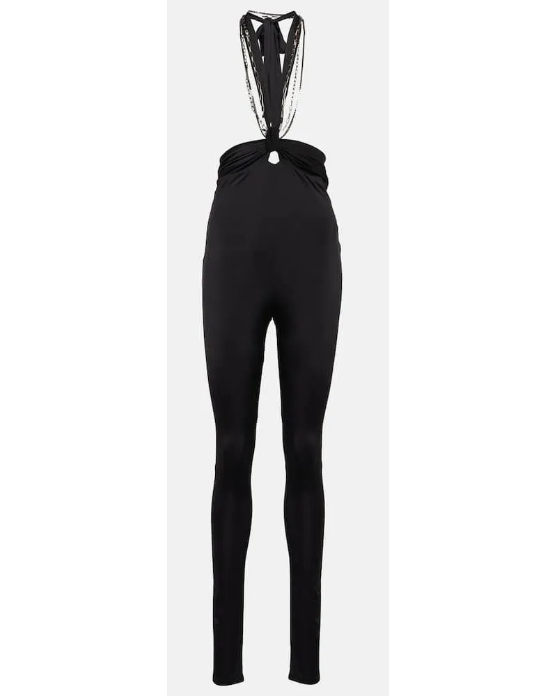 ATTICO High-Rise-Hose Ruby Schwarz