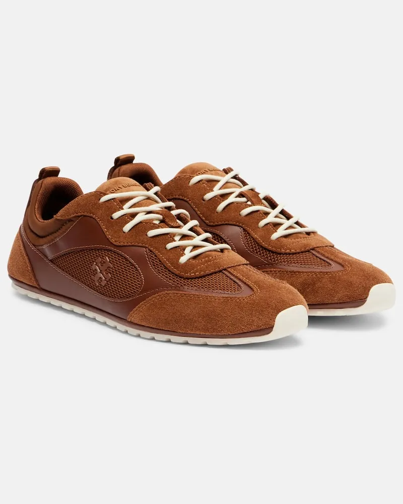 Tory Burch Sneakers Tory Travel mit Veloursleder Braun