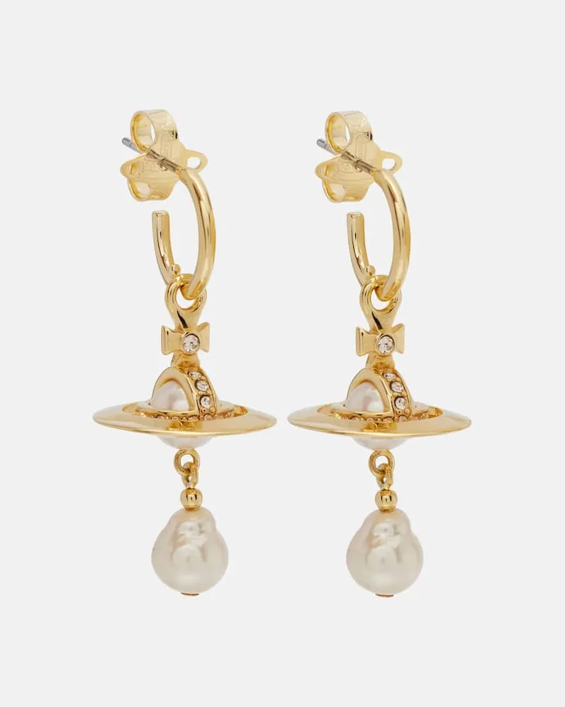 Vivienne Westwood Ohrringe Aleksa mit Zierperlen Gold