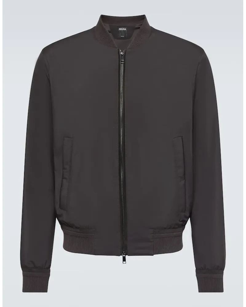 Ermenegildo Zegna Bomberjacke Stratos Braun