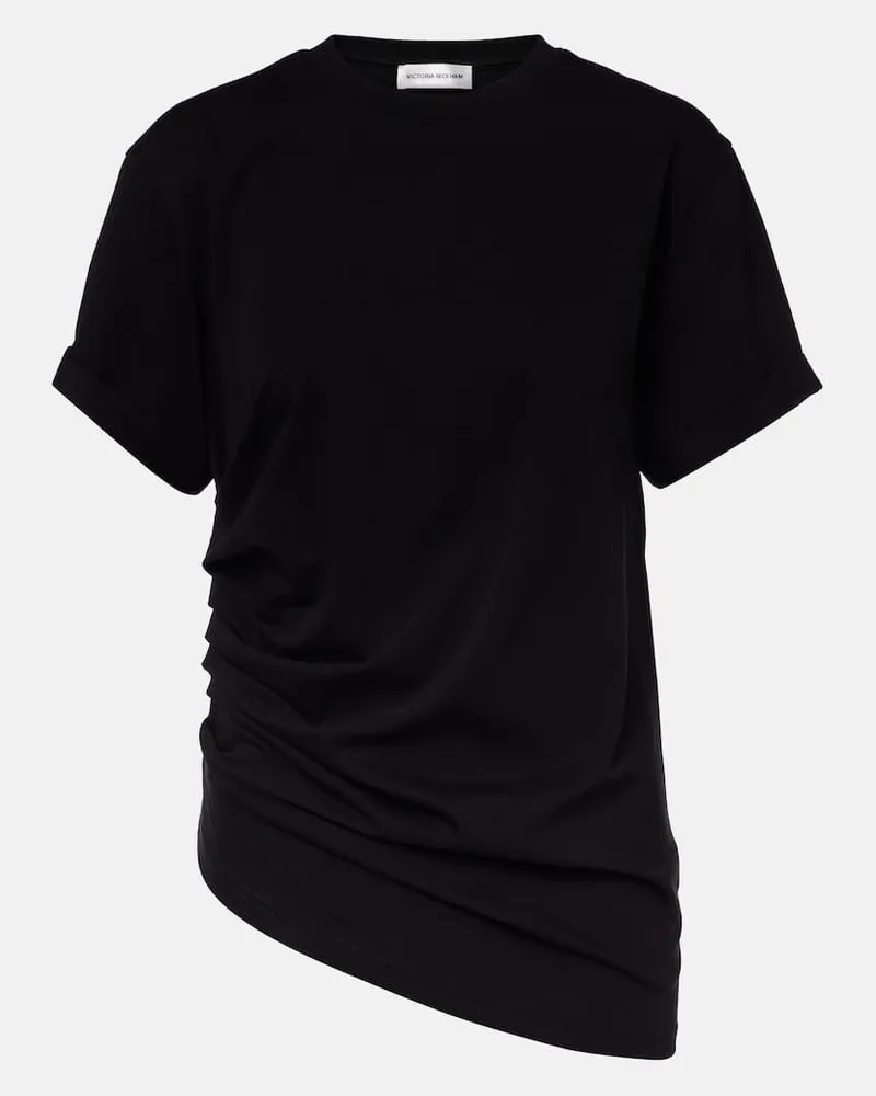 Victoria Beckham Top aus Baumwolle Schwarz
