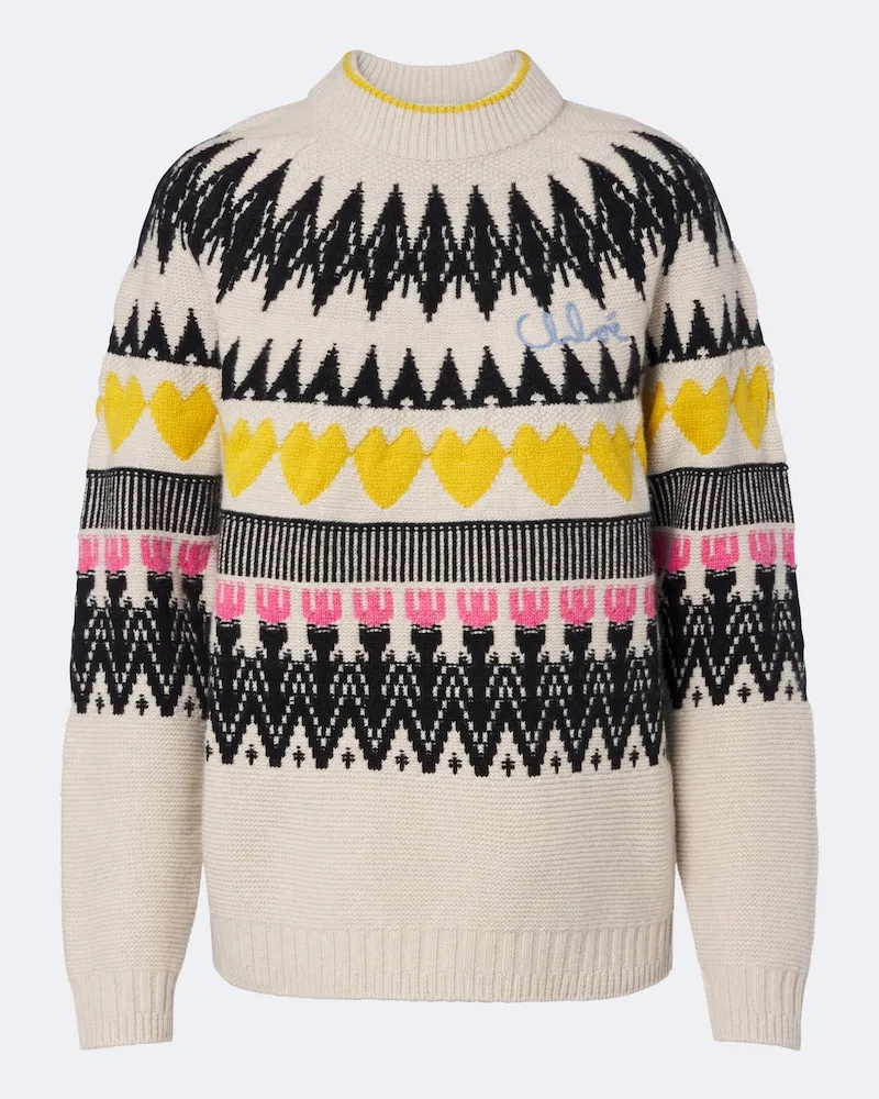 Chloé Chloé Pullover aus Wolle und Kaschmir Multicolor