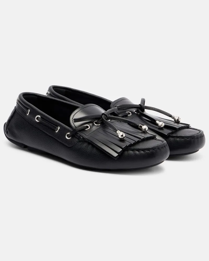 Jimmy Choo Mokassins Manon aus Leder Schwarz