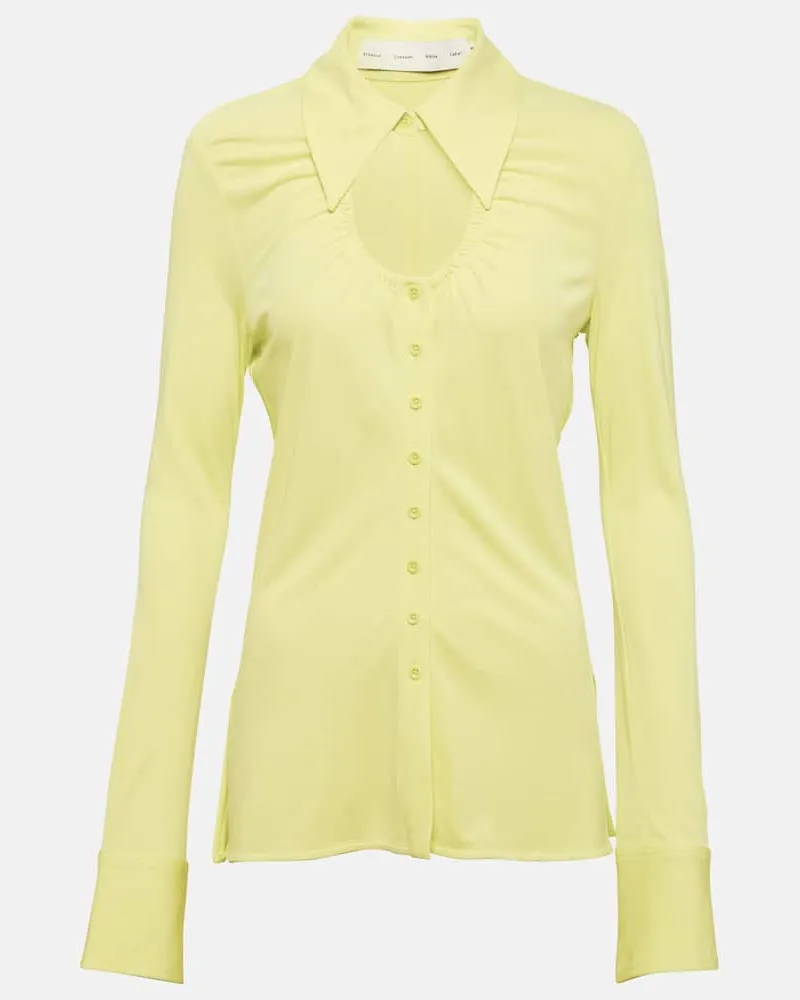 Proenza Schouler White Label Bluse aus Jersey Grün